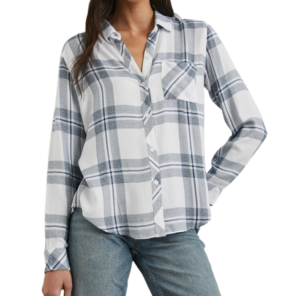 Rails plaid long sleeve top